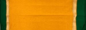 Ksr Handlooms Yellow and Green Gadwal Work Saree