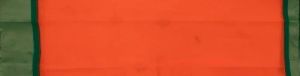 Ksr Handlooms Dark Orange and Green Gadwal Work Saree