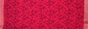 Ksr Handlooms Peach Embroidered Linen Work Saree