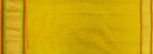 Ksr Handlooms Olive Yellow Muga Work Printed Saree