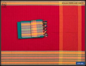 Ksr Handlooms Maroon Pure Cotton Saree
