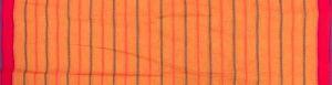 Ksr Handlooms Yellow Kollam Striped Printed Saree
