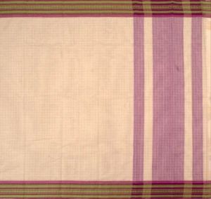 Ksr Handlooms Cream Kollam Cotton Saree