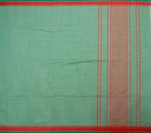 Ksr Handlooms Light Green Kollam Embose Cotton Saree