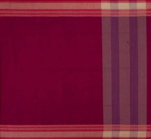 Ksr Handlooms Maroon Kollam Cotton Saree