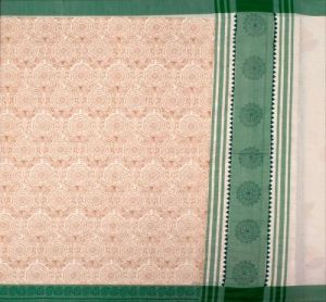 Ksr Handlooms Allover Floral Design Kerala Cotton Printed Saree