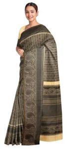 Ksr Handlooms Beautiful Design Rich Pallu Muga Allover Printed Saree