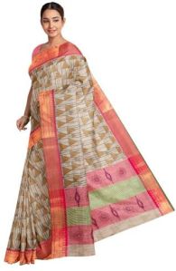 KSR Handlooms Printed Kanchi Cotton Saree