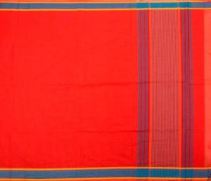 Ksr Handlooms Bhagalpuri Red Silk Cotton Saree