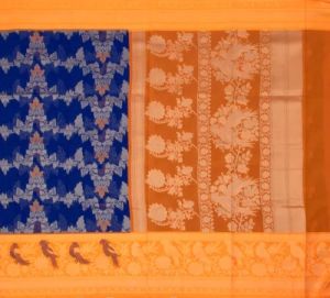 Ksr Handlooms Muga Gadwal Cotton Saree