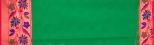Ksr Handlooms Floral Design Green Muga Gadwal Cotton Saree