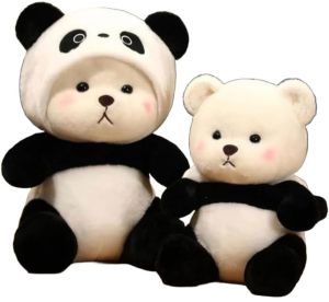 Black And White Cotton Panda Soft Toy
