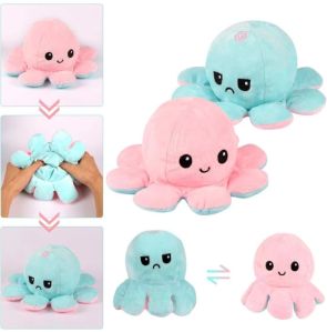 Reversible Octopus Plush Soft Toy