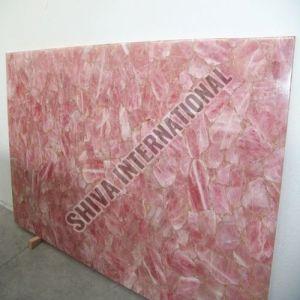 rose quartz slab