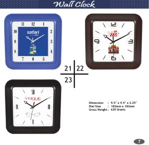 Glass Wall Clock