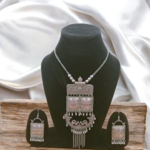 09 Traditional Oxidized Necklace Set