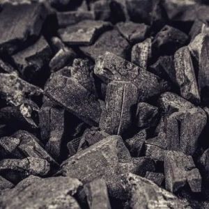 black wood charcoal