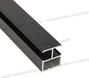 20mm Aluminium Partition Profile - Ceramic Black