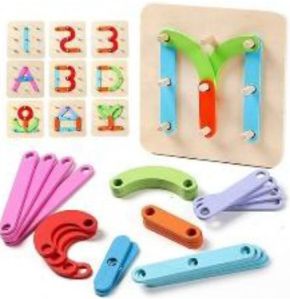 Wooden Alphabet Number Puzzle