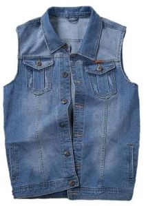 Mens Half Sleeve Denim Jackets