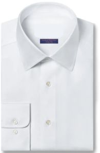 Fusion Weaves Men Cotton White Shirt