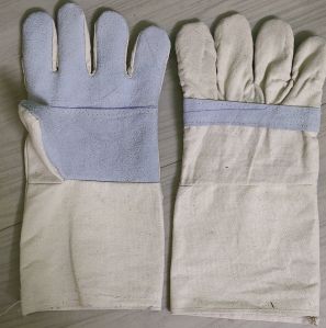 Bhilai Leather Cotton Gloves