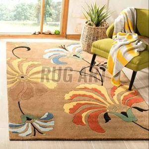 Multicolor Tufted Wool Carpet