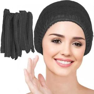 Black Bouffant Cap