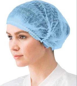 Blue Bouffant Cap