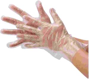 Transparent Disposable Plastic Hand Gloves 11inch