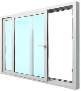 10 mm UPVC Toughened Glass Sliding Window