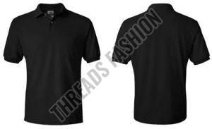 Men Plain Cotton Polo Neck T Shirt