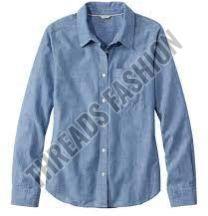 Mens Chambray Plain Shirt