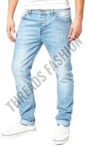 Mens Light Wash Denim Jeans