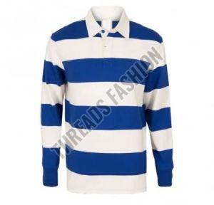 Mens Striped Rugby T Shirt