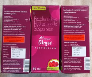 Fexofenadine Hydrochloride Suspension Syrup