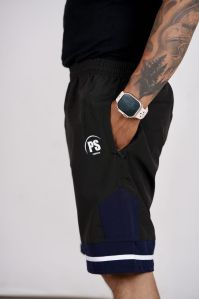 Men Black Lycra Short