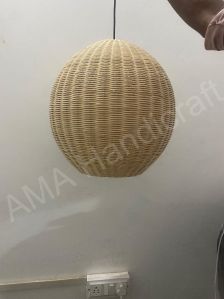 Dome Hanging Bamboo Cane Lamp