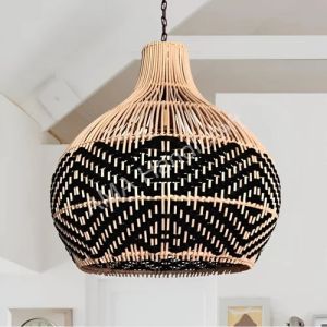 Fancy Rattan Cane Hanging Lamp