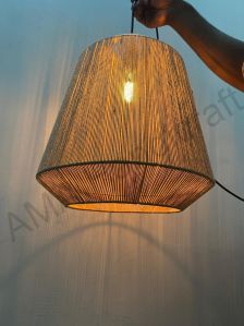 Hanging Natural Jute Ceiling Lamp