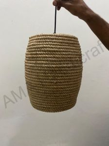 Metal Jute Hanging Lamp