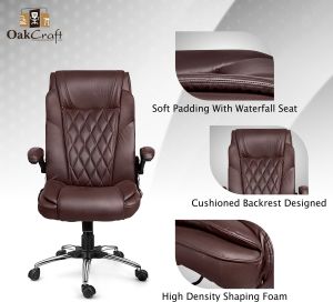 Oakcraft Dominion High Back Leatherette Ergonomic Office Chair