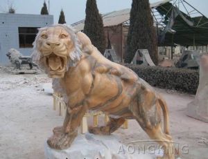 Marble Lion Statue