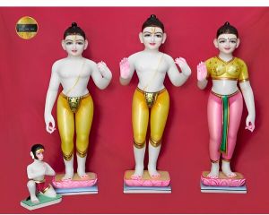 Marble White Ram Darbar Statue