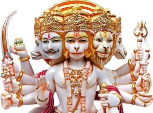 Marble Panchmukhi Hanuman Statue