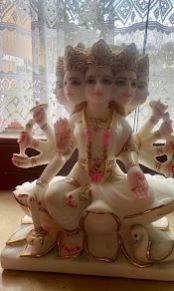 Marble Gayatri Mata Statue