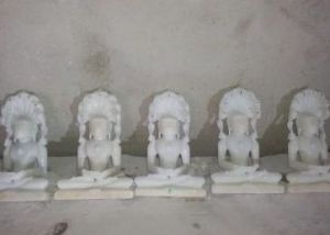 Marble Parsunath Statue