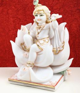 Marble Lord Krishna Statue