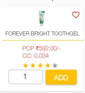 forever aloe vera tooth gel