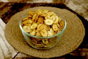 salty banana chips